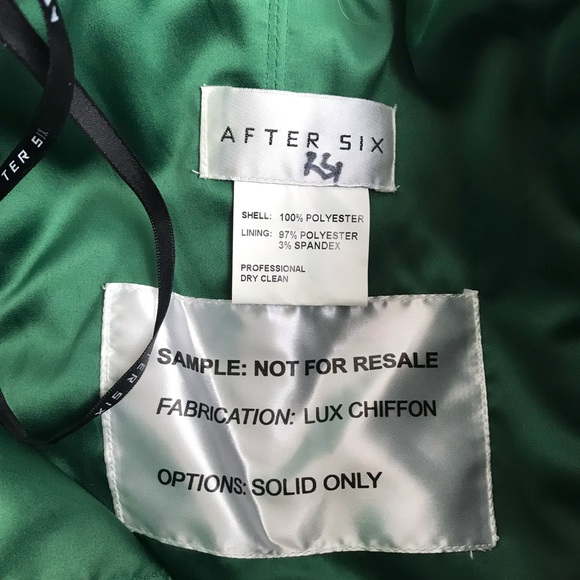 After six long formal chiffon dress NWT - Picture 4 of 9